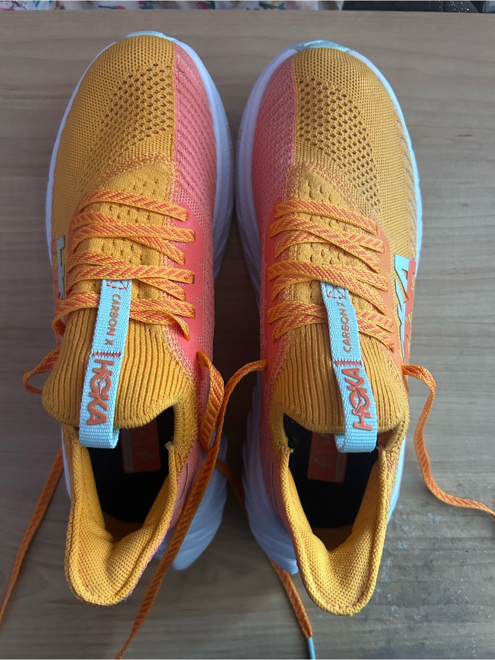 Hoka Women's One One Carbon X3- Radiant Yellow/Camellia